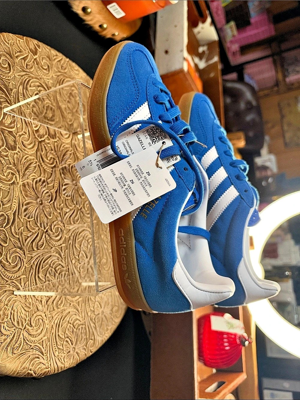 adidas Gazelle Indoor Blue Bird Sneakers Blue & White US 6.5